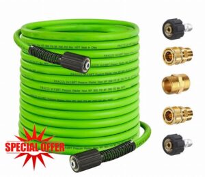 Super Flexible Pressure Washer Hose 100FT 1/4&rdquo;