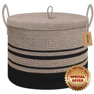 MEGASKET Large Storage Basket with Lid