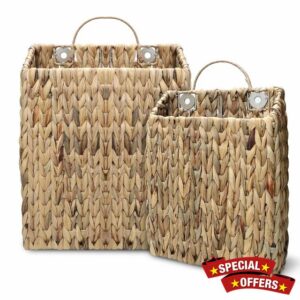 Storagether Wall Hanging Baskets Front Door Basket Magazine Basket Storage for Magazine