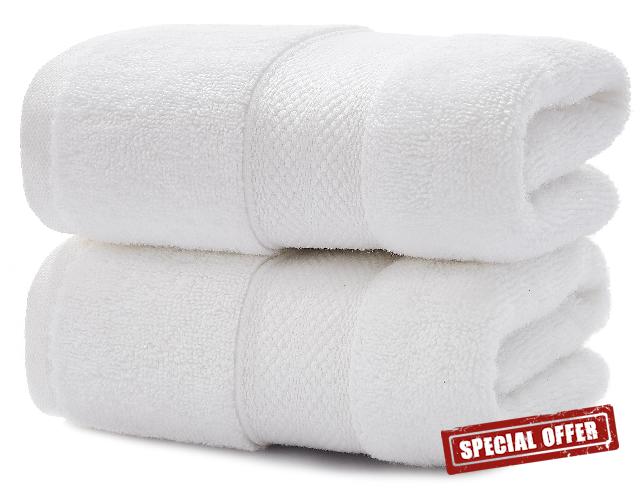UGG 20046 Pasha Cotton 2-Piece Hand Towel Soft Fluffy Luxury Highly Absorbent Spa-Like Hotel Luxurious Machine Washable Towels
