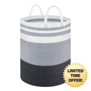WOWBOX Cotton Rope Laundry Hamper