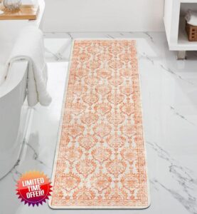 Uphome Vintage Washable Runner Rug