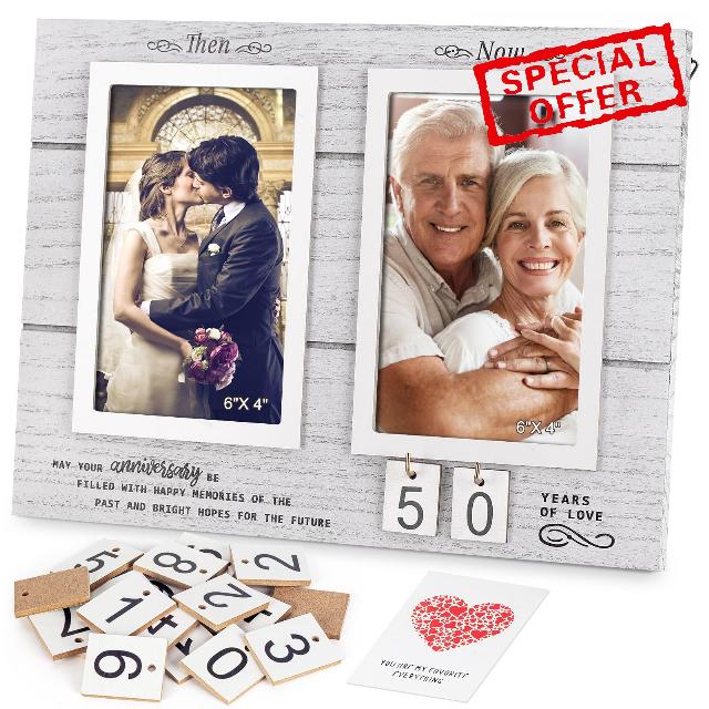 Yakucho Then & Now Anniversary Picture Frame