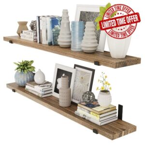 Wallniture Forte 60"x9" Floating Shelves for Wall Storage
