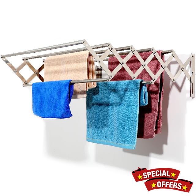 kenvc Wall Mount Clothes Drying Rack