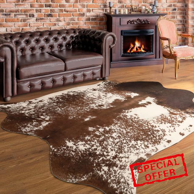 Chicrug Exquisite Faux Fur Cowhide Rug