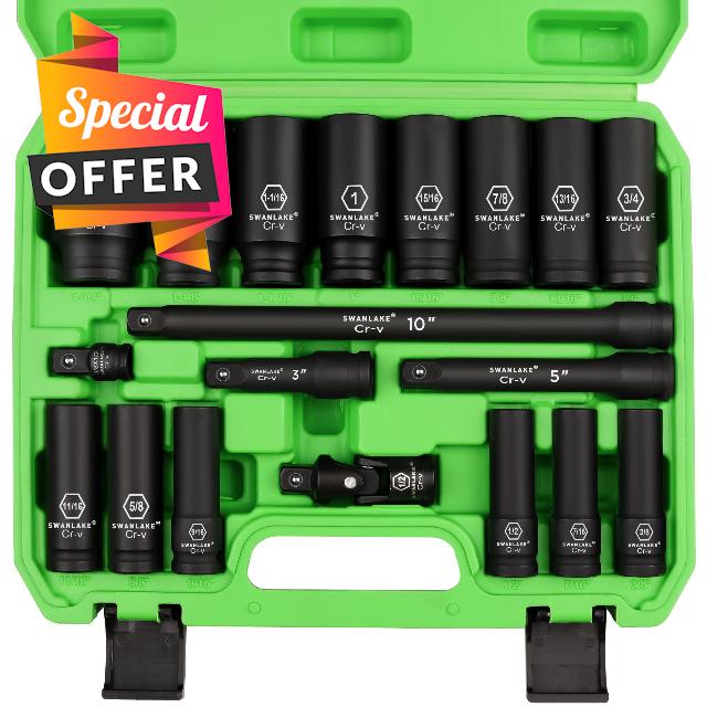 SWANLAKE 1/2" Impact Socket Set