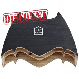 MIXUMON Bat Houses for Outdoors - 2 Chambers Bat House (75 Bats) - Perfectly Box Designed for Bats