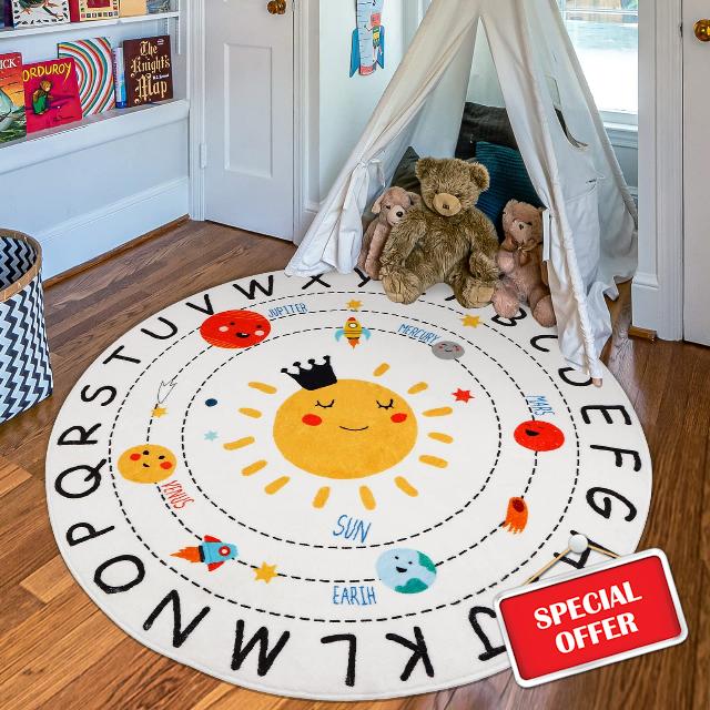 LTKOUGFAM ABC Kids Rug