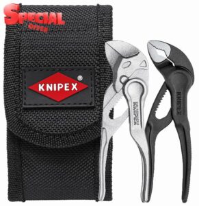 KNIPEX Tools 00 20 72 V04 XS 2 Pc Mini Pliers Set XS in Belt Pouch