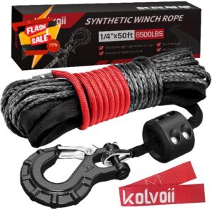 Kolvoii Synthetic Winch Rope Kit