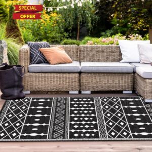 Patiobay Outdoor Rug 6'x9' Reversible Patio Rug