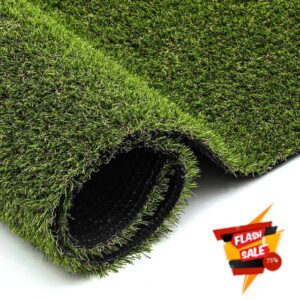Ileading Artificial Grass Outdoor Rug 4x6FT Grass Carpet Rug Realistic Fake Grass for Dogs Natural Artificial Grass Turf Lawn Synthetic Grass Mat for Backyard Patio Garden Balcony Playground