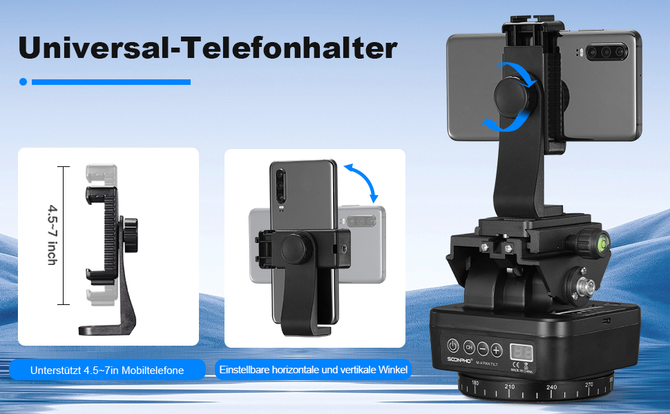 Soonpho M4 Soonpho M6 Tripod Camera Panorama Head Remote Control Pan Tilt Motorized Head