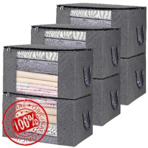 Storage Clothes Bins Closet Bags: Large Containers Organizer Bag Boxes Clothing Bin Box Container Organization for Organizing Blanket Cloth Comforter Pillow Sheet Sweater and Storage Totes Organizers