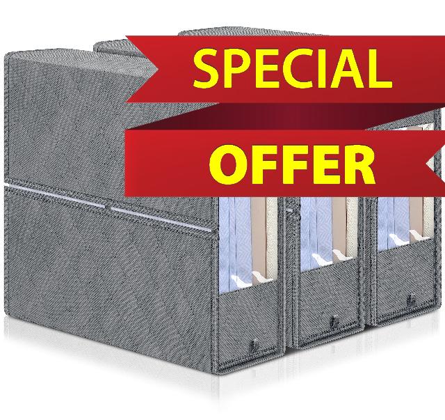 KIMBORA Foldable Bed Sheet Organizer and Storage