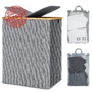 Double Laundry Basket with Lid