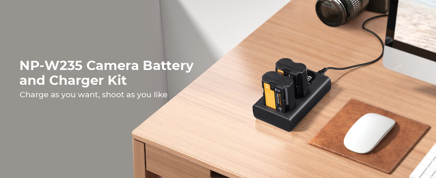 NP-W235 camera battery charger set