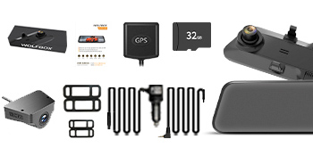 mirror dash cam front and G-sensor rear super night vision rear view mirror camera 4k front and rear
