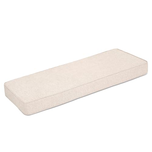 Indoor/Outdoor Bench Cushion with Double Piping