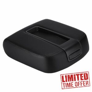 Beitetoo Center Console Lid Armrest Cover Kit Black Compatible with 2007-2013 GMC Sierra Chevrolet Silverado 1500 2500 3500 2007-2014 Suburban Yukon Tahoe Replace # 15217111 924-875