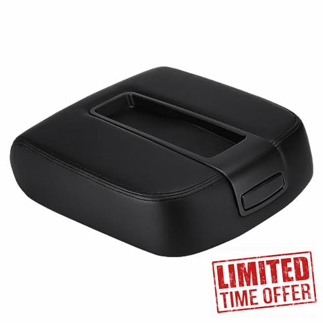 Beitetoo Center Console Lid Armrest Cover Kit Black Compatible with 2007-2013 GMC Sierra Chevrolet Silverado 1500 2500 3500 2007-2014 Suburban Yukon Tahoe Replace # 15217111 924-875