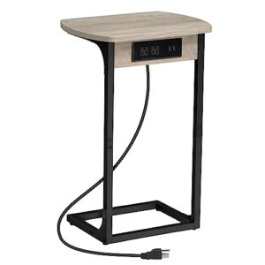 Bed Side Table with USB Port & Outlet