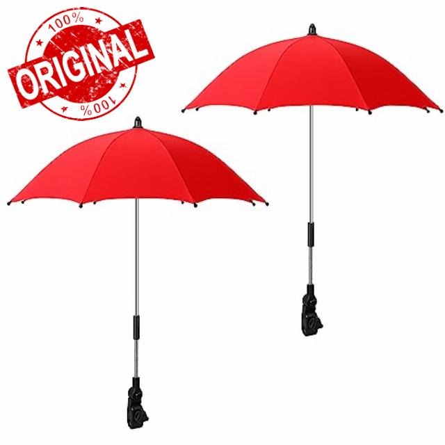 Hillban 2 Pcs 8 Bone 2 Fold Umbrella Adjustable Beach Umbrella with Universal Clip for Chairs