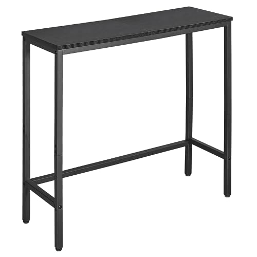 9.8" Dx29.6 Wx29.6 H Slim Entryway Table Behind Sofa