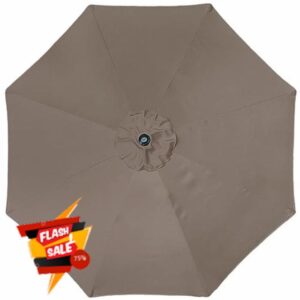 ontheway Patio Umbrella Enhanced Replacement Canopy Market Table 8 Ribs Umbrella Canopy