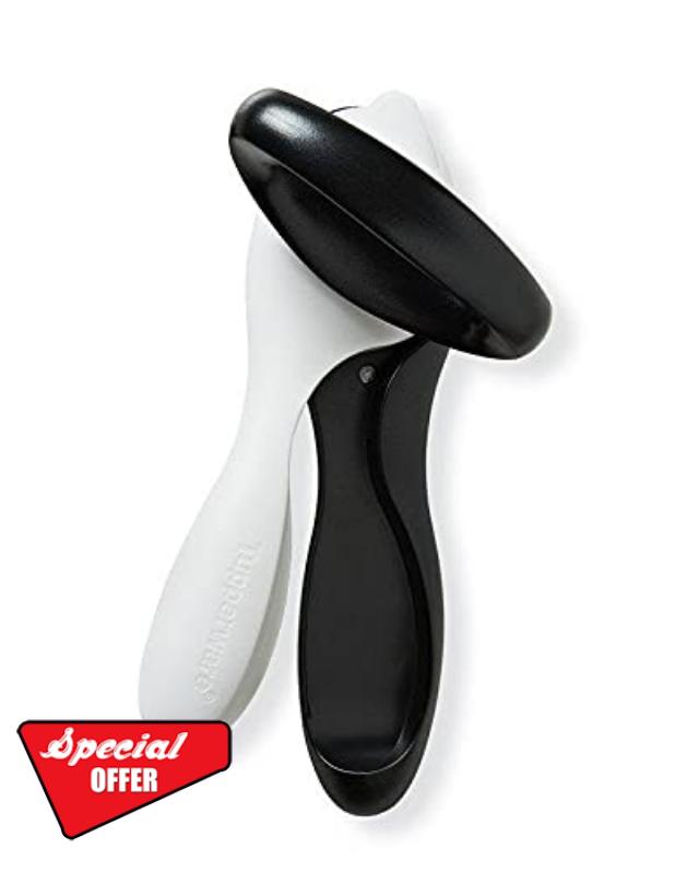 Tupperware Can Opener Ergonomic Smooth Edge Can Opener White and Black