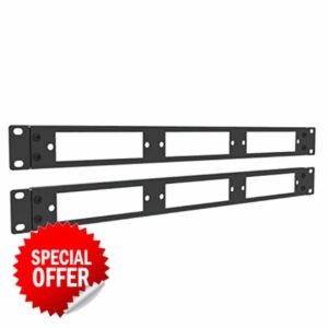 JINGCHENGMEI 2 Pack of 1U 19 inches Blank Panel for 3 LGX Panels