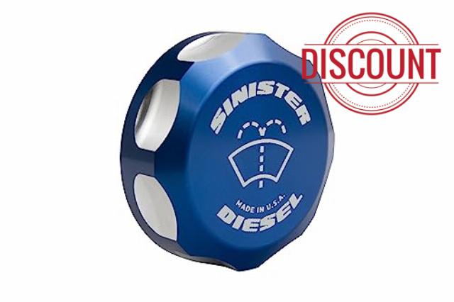 Sinister Diesel Windshield Washer Fluid Cap for 2003-2007 Ford Powerstroke 6.0L