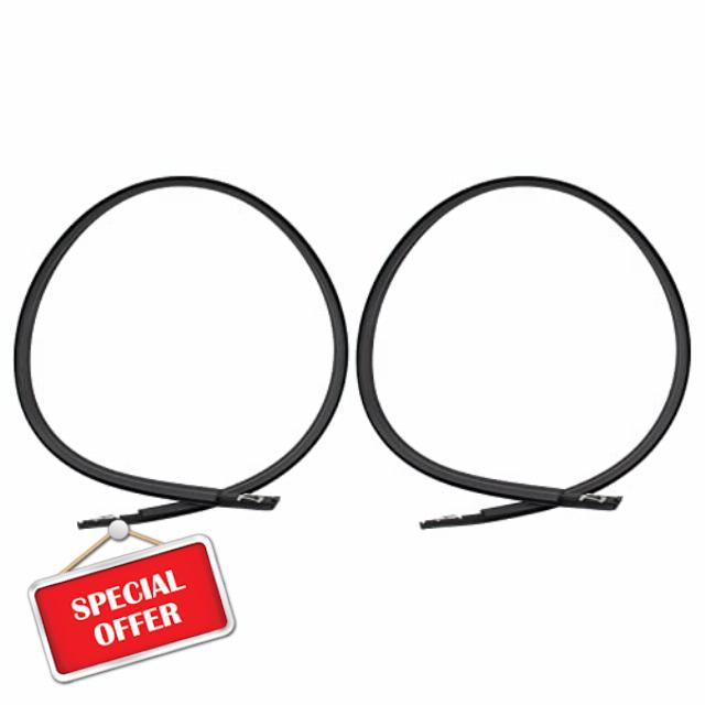 AUTOKAY Left and Right Side Roof Moulding Trim Fit for Honda Civic Sedan 2012-2015 4-Door 2Pcs Black Roof Trim Molding Kit