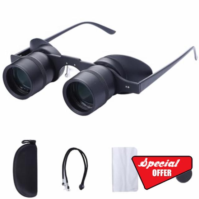 BLACKICE Fishing Binoculars - Professional Hands-Free Glasses for Bird Watching