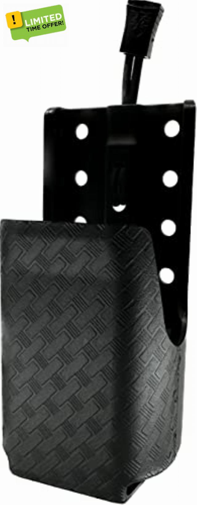 Zero9 Holsters Model 5001 Portable Radio Case / APX6000 Black Basket Weave Molle Lok