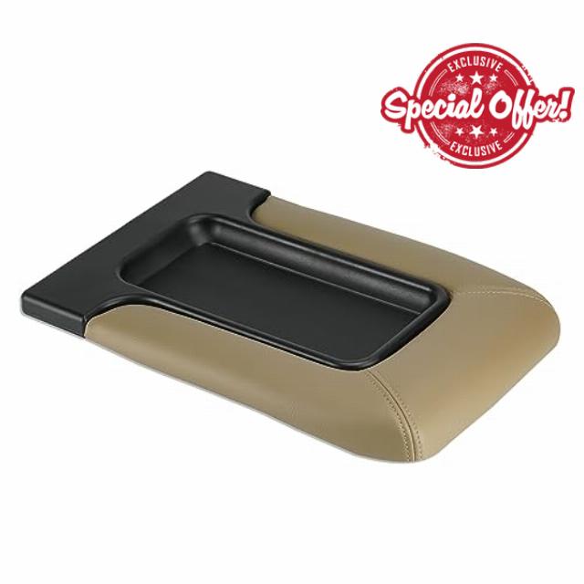 Beige Center Console Lid Cover Armrest Box Cover Fits 2001-2006 GMC Yukon XL