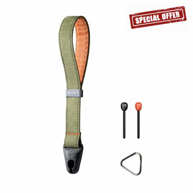 PGYTECH Camera Wrist Strap Adjustable Quick Release Camera Hand Strap Sling Camera Straps for Photographers (Grass Green)
