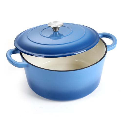 E-far Round Dutch Oven Pot Nonstick Cookware for Braising