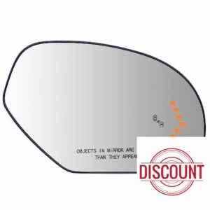 Right Passenger Side Mirror Glass Replacement For 2009-2014 Cadillac Escalade Chevy Suburban Tahoe GMC Yukon - For Cadillac Escalade Side Mirror Glass With Rear Holder and Blind Spot Detection System