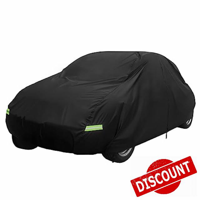 X AUTOHAUX for Volkswagen Beetle 1960-1980 Car Cover with Zipper Black
