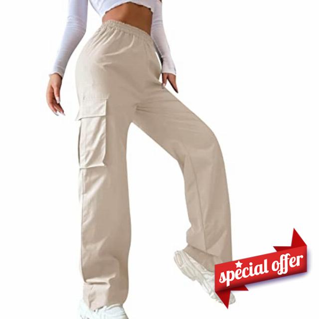 Women's Belt High Waisted Wide Leg Trousers Straight Leg Relaxed Style Trousers Casual Trousers
