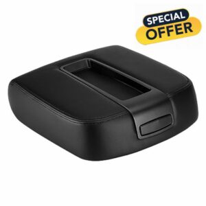 HKPARTS Center Console Armrest Lid Cover for Chevy Avalanche Silverado Tahoe GMC Yukon XL Sierra 2007 2008 2009 2010 2011 2012 2013 2014 (Black)