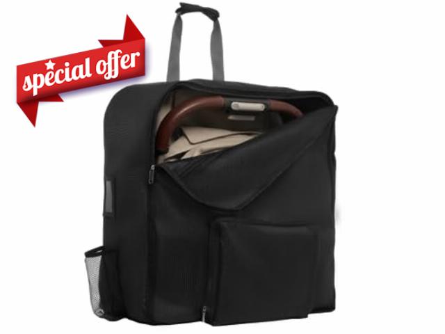 Birdee Stroller Travel Bag For Designed For Bugaboo Butterfly & UPPAbaby MINU V2 and MINU - Stroller Gate Check Bag - Backpack For Airplane Travel