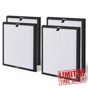 HY4866 Replacement Filter Compatible with MORENTO Air Purifier True 3 in 1 H13 HEPA Enhanced Primary Filtration for Dust