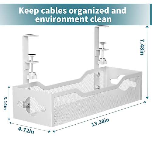 Desk Wire Management No Damage to Desk
