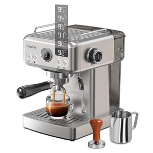 19 Bar Stainless Steel Espresso Maker with Steam Wand