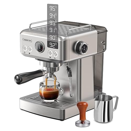 19 Bar Stainless Steel Espresso Maker with Steam Wand