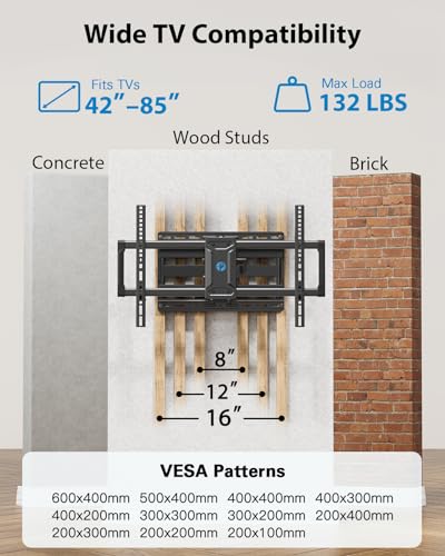 Wall Mount TV Bracket Max VESA 600x400mm