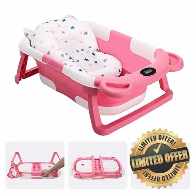 wwuiuiww Foldable Baby Bath Tub